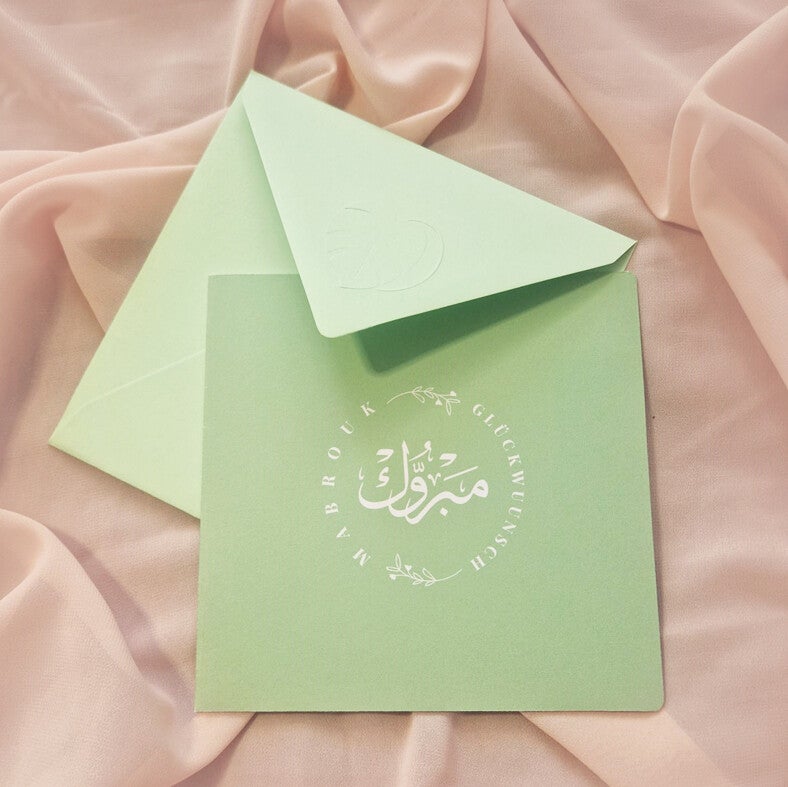 Set  "Leaf" in mandelgrün