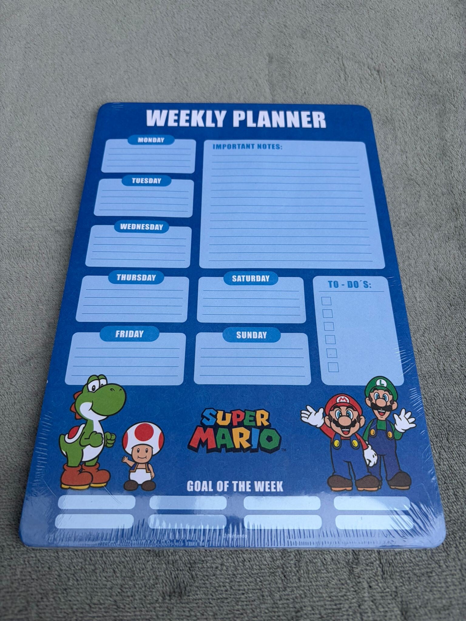 Weekly Planner Mario
