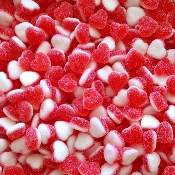 Petits cœurs fraise-crème ❤️ (100g)