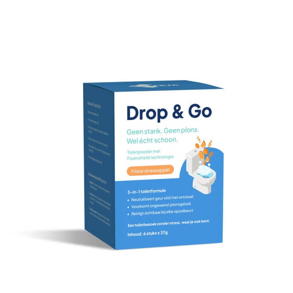 Toiletpoeder Drop & Go - 6 stuks