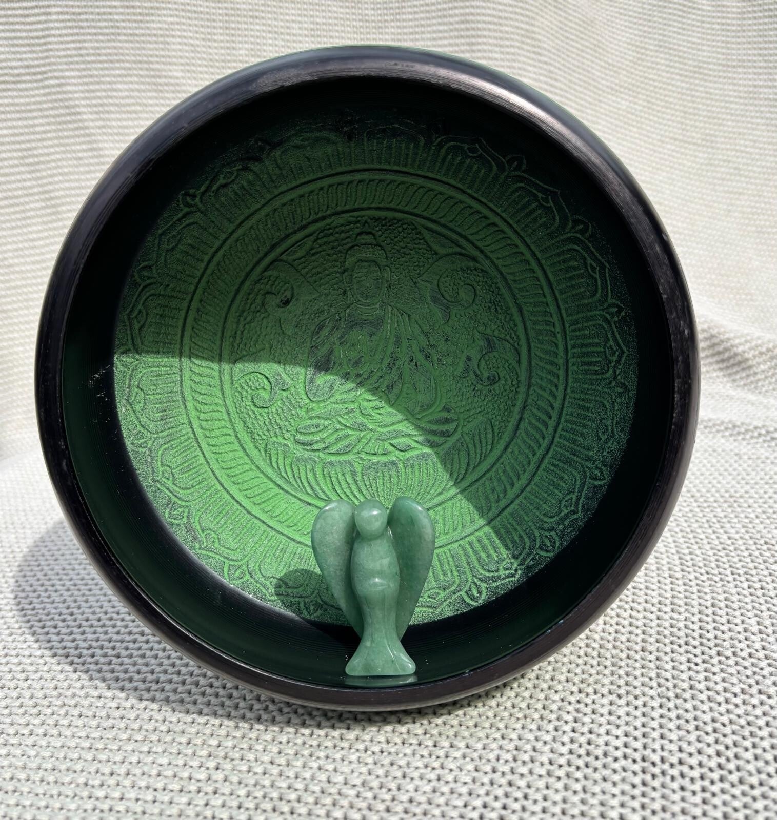 Hand Gesneden Edelstenen Engel - Groene Aventurijn 50MM