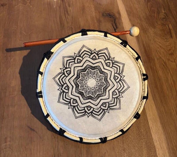 Mandala Sjamanistische Trommel met Stok - 20cm
