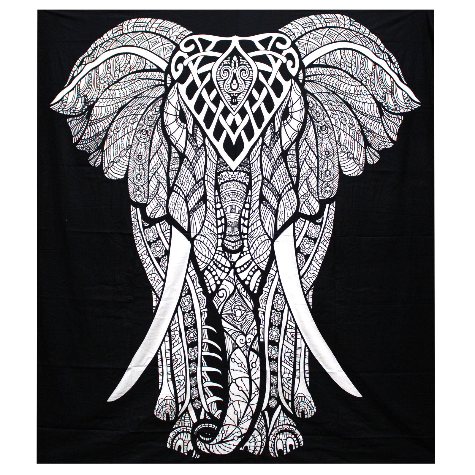 Sprei/Wanddecoratie - Katoen - Olifant - 230 x 200cm