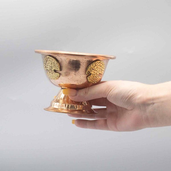 Koperen Rituele Beker met Boom des Levens 12x9cm