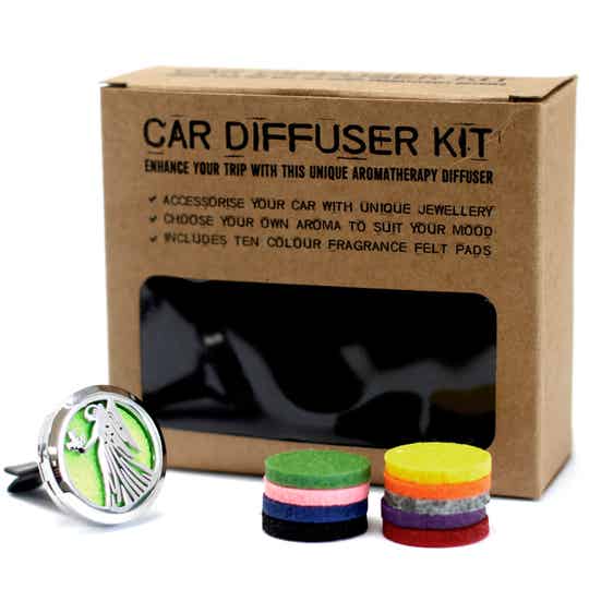Set van 2 houten autodiffusers voor etherische oliën met 8 navulverpakkingen, luchtverfrisser voor de auto, geurverspreider voor meer rijplezier en rijplezier Set van 2 houten autodiffusers voor etherische oliën met 8 navulverpakkingen, luchtverfrisser voor de auto, geurverspreider voor meer rijplezier en rijplezier