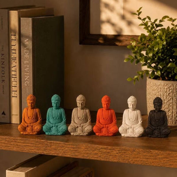 Boeddha Beeldje - Mini - Matt - Gemengde kleuren
