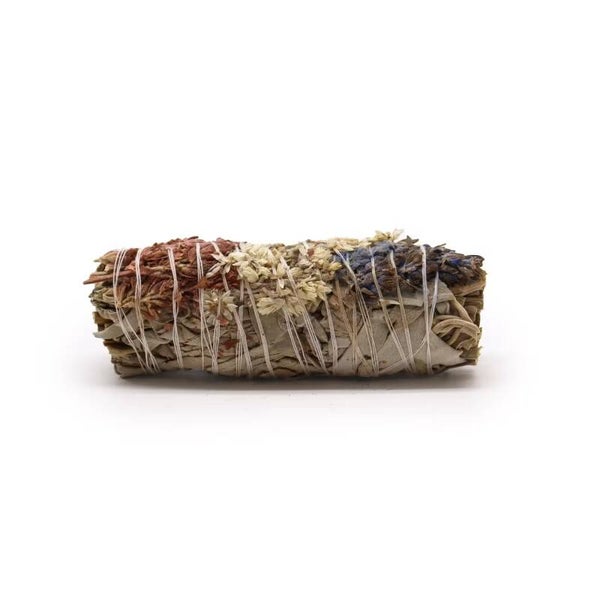 Smudge Stick - Witte Salie, Lavendel en Koningskaars