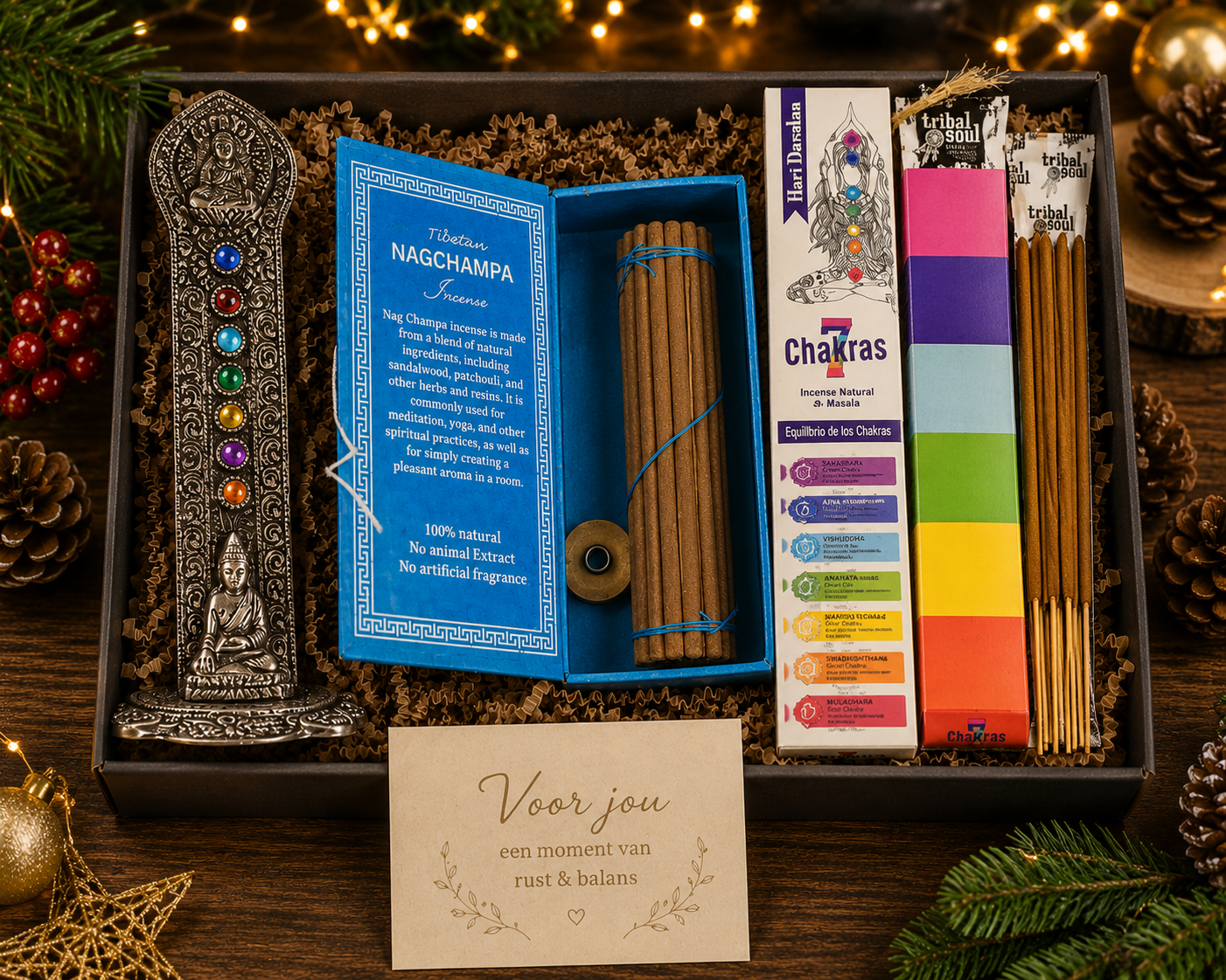 Wierook Kerstpakket Thema: Rust & Ontspanning