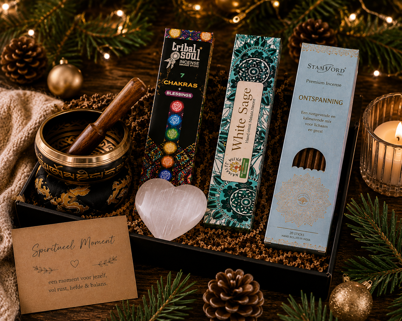 🎄 Spiritueel Moment – Kerstpakket