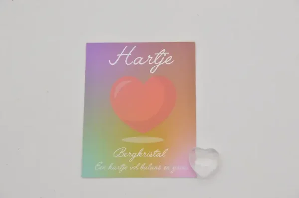 Hartje Bergkristal ( hartje van balans en groei)