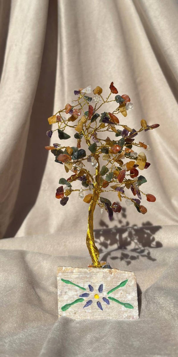 Indiase Edelstenen Boom - Gemengde Edelstenen - 160 Stenen