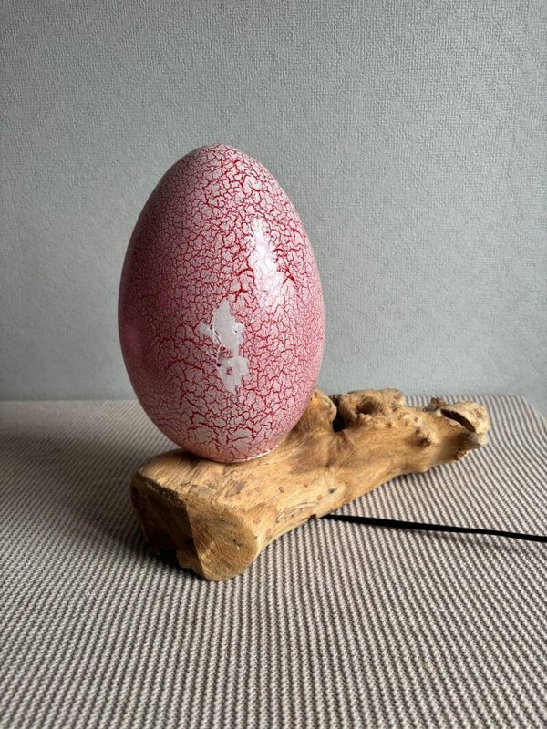 DriftGlow Lamp Crackle Vuur-Ei Kap – Oranje