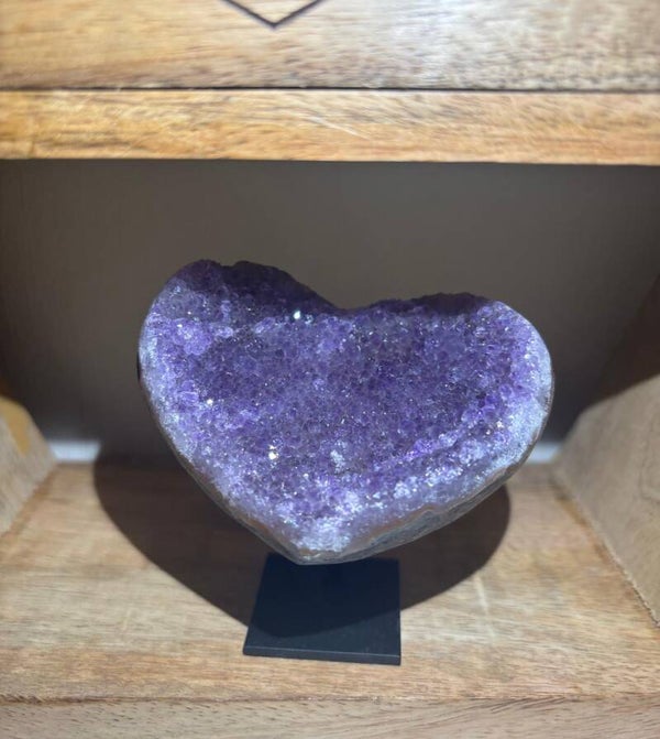 Amethist hart (8x6cm)