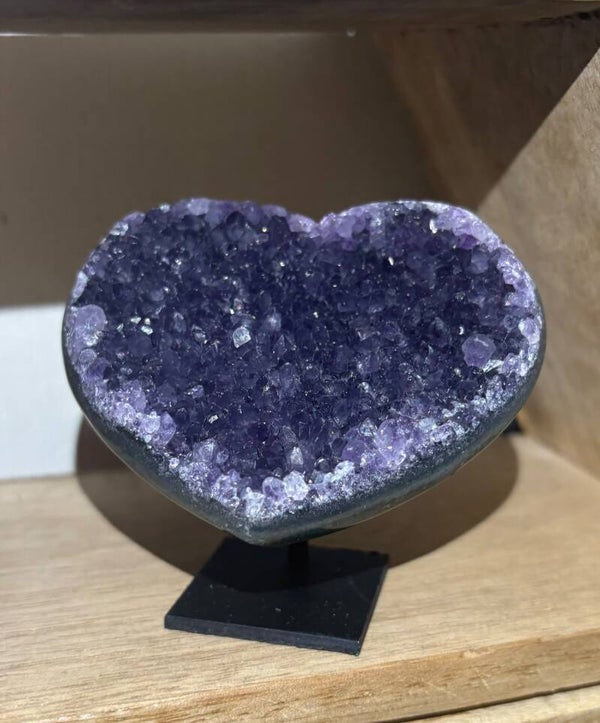 Amethist hart (7,5x6cm)