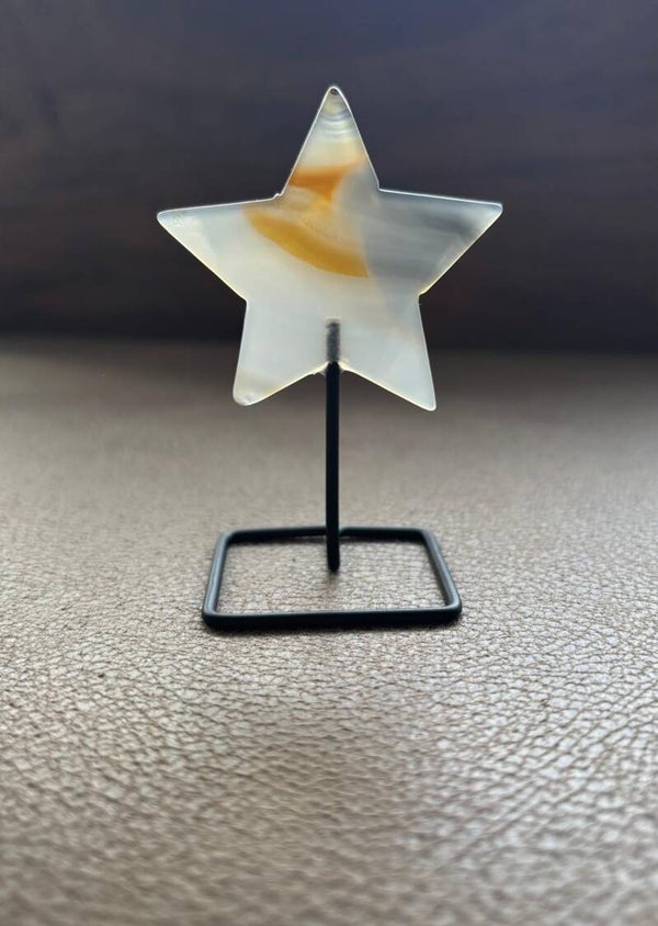 Agaat ster op standaard