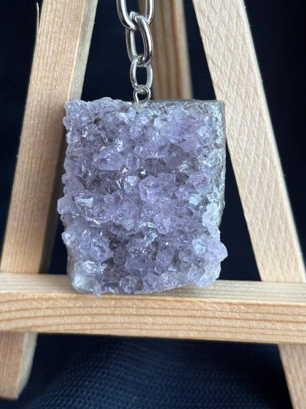 Sleutelhanger Amethist cluster