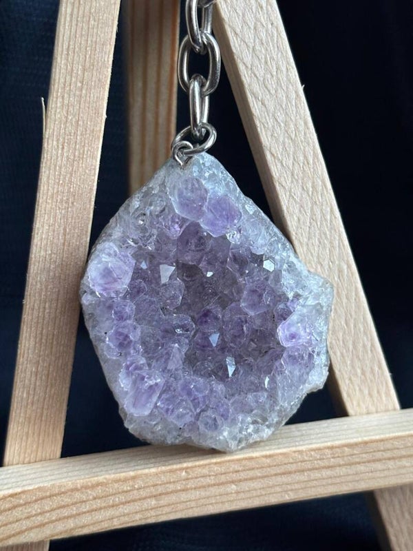 Sleutelhanger Amethist cluster