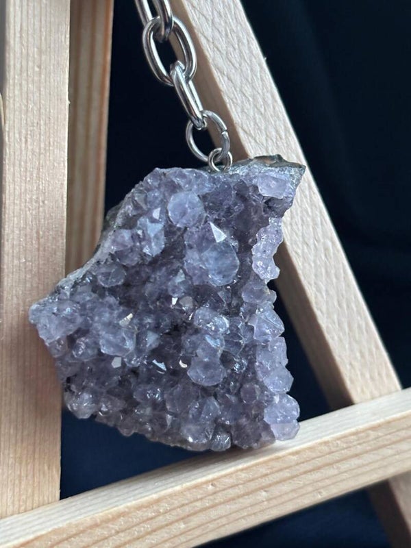 Sleutelhanger Amethist cluster