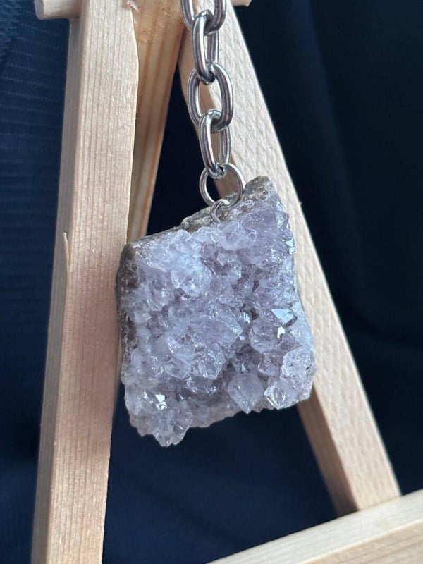 Sleutelhanger Amethist cluster