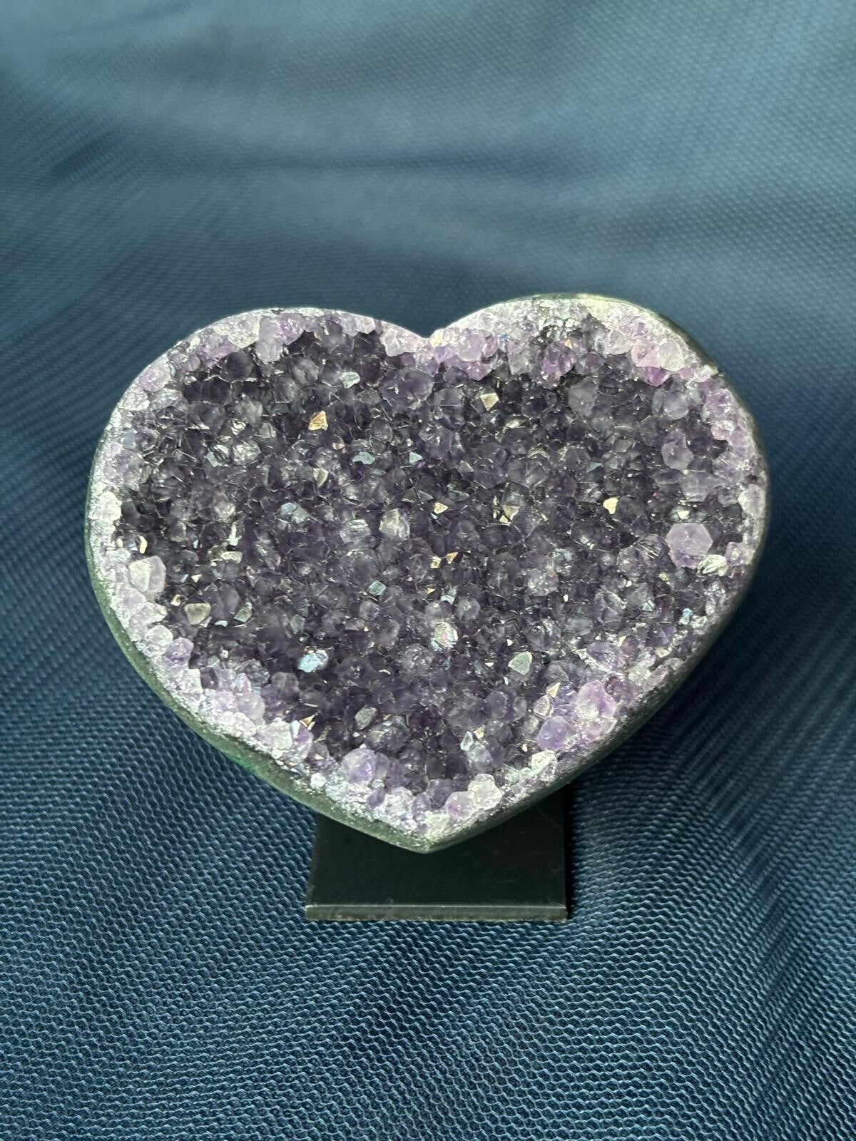 Amethist hart (7,5x6cm)