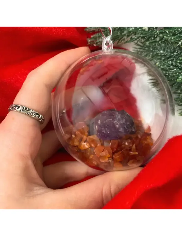 Kerstbal Carneool met Amethist