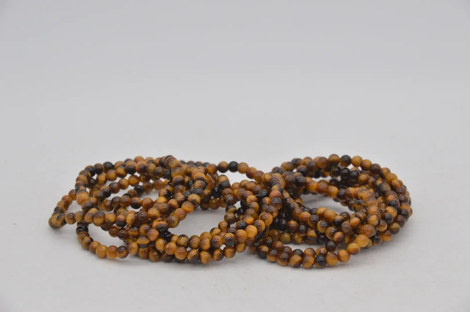 Kinder Kogelarmband 4mm Tijgeroog (15 cm lang)