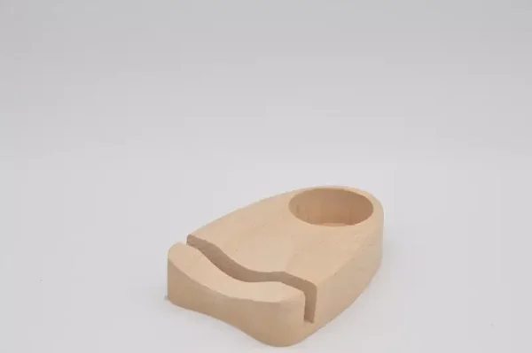 Waxinehouder hout Agaat