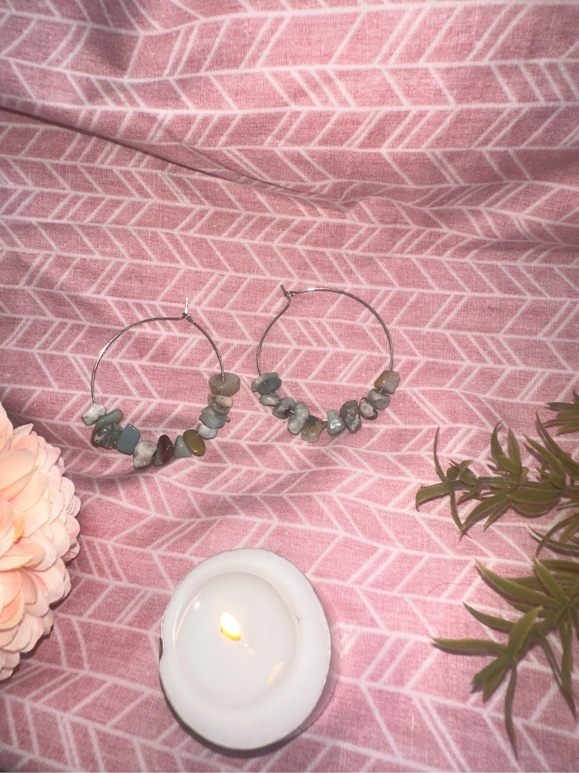 Lichte ronde oorbellen