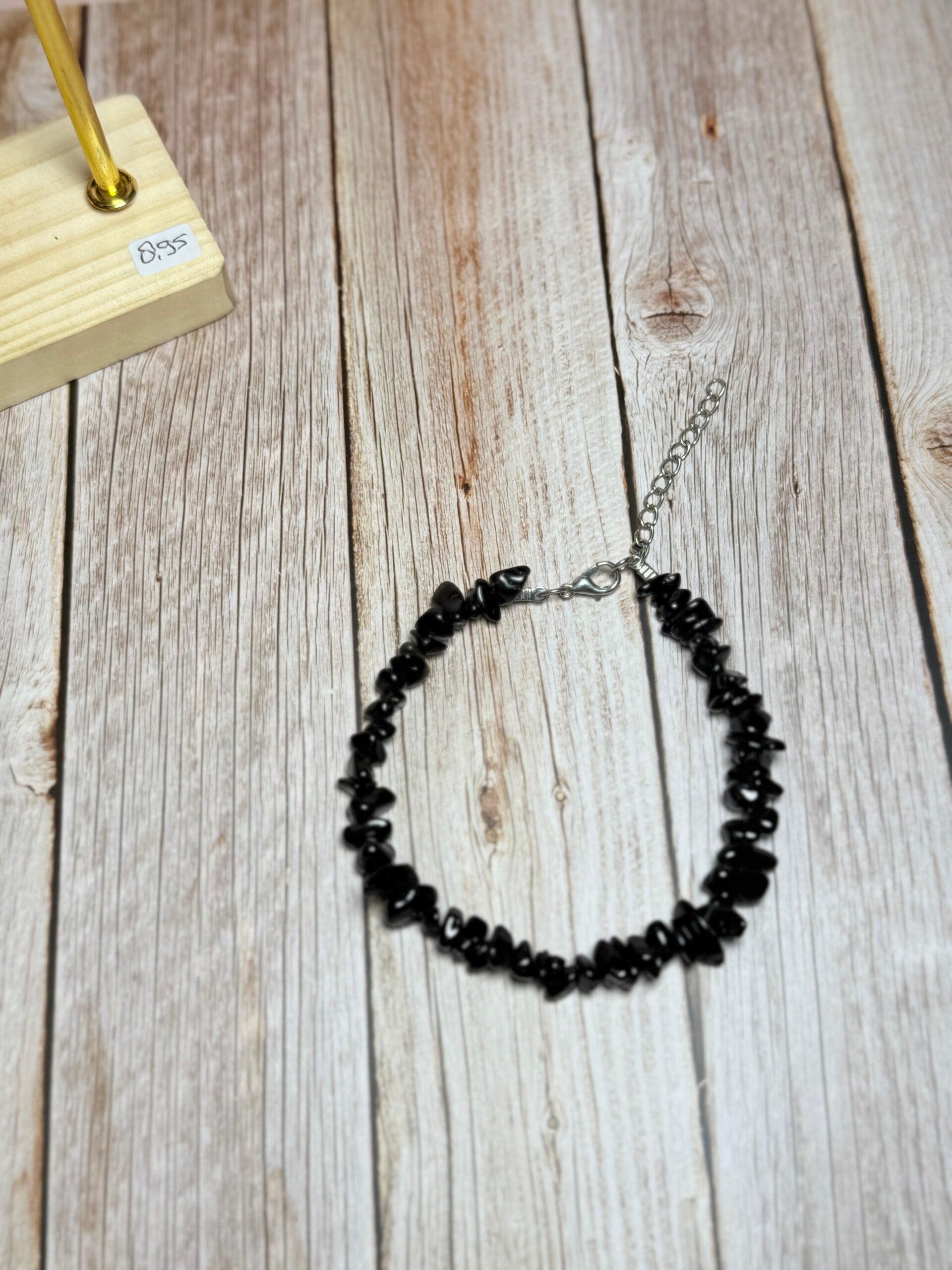 Obsidian enkelband