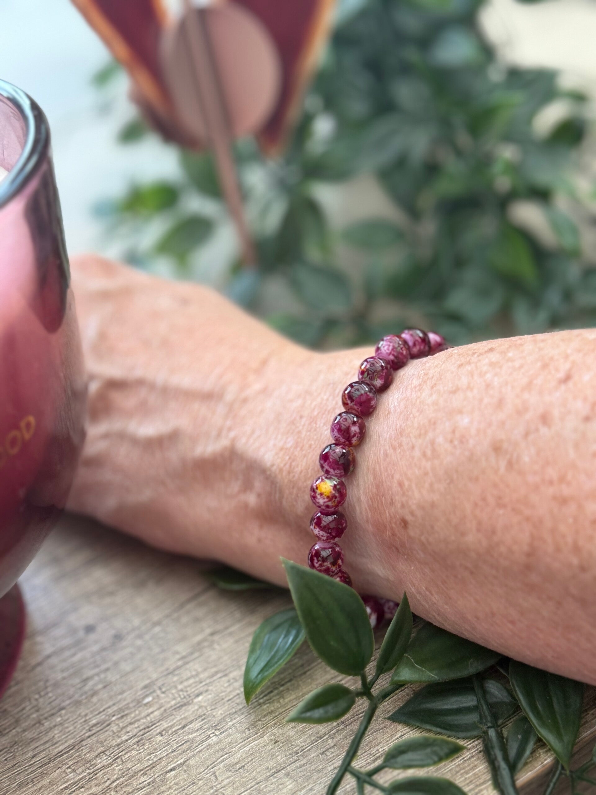 Drakenbloed Jaspis 8mm armband