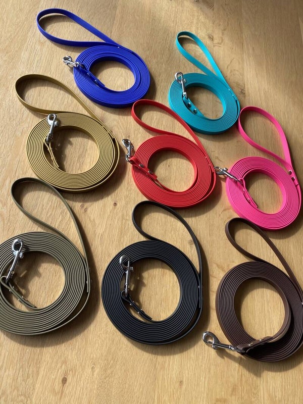 Biothane hondenriem 13mm met handvat