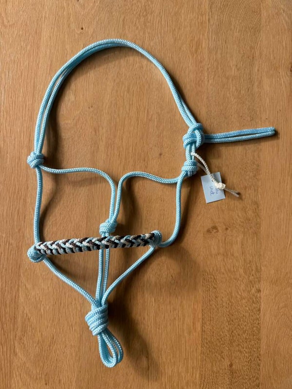 Triple Braid Touwhalster Babyblauw - Mini shet