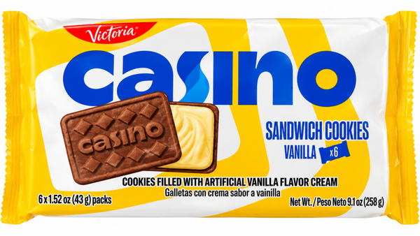 Victoria Casino Sandwich Cookies – Vanilla 🍪