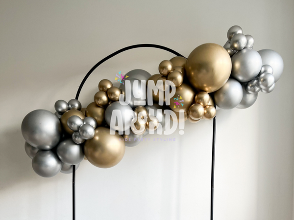 Goud/ Zilver Chroom Ballonnenboog