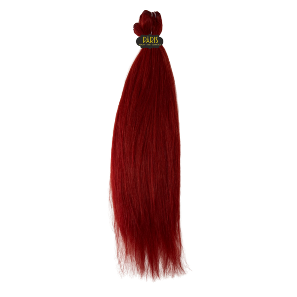 100% Brazilian Virgin Remy Hair Straight 24 inches red 100g)