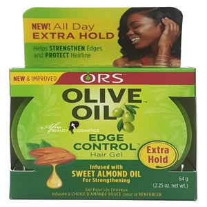 ORS Olive Oil Edge Control Hair Gel Infused With Sweet Almond Oil For Strengthning (64g)