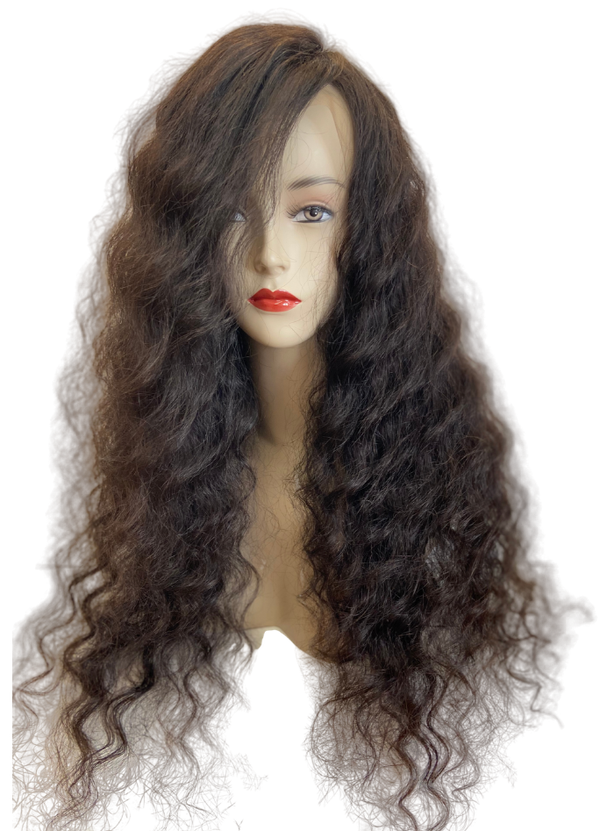 Brazilian 100% Human Virgin Hair Wig Body WeaveFront Lace 26 inch (180g)