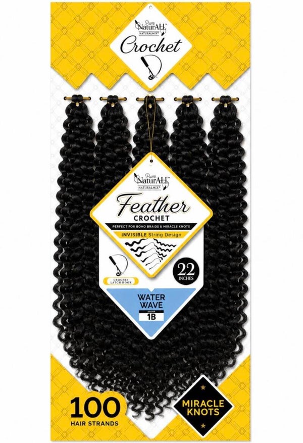 NaturAll Feather Crochet Water Wave 22''