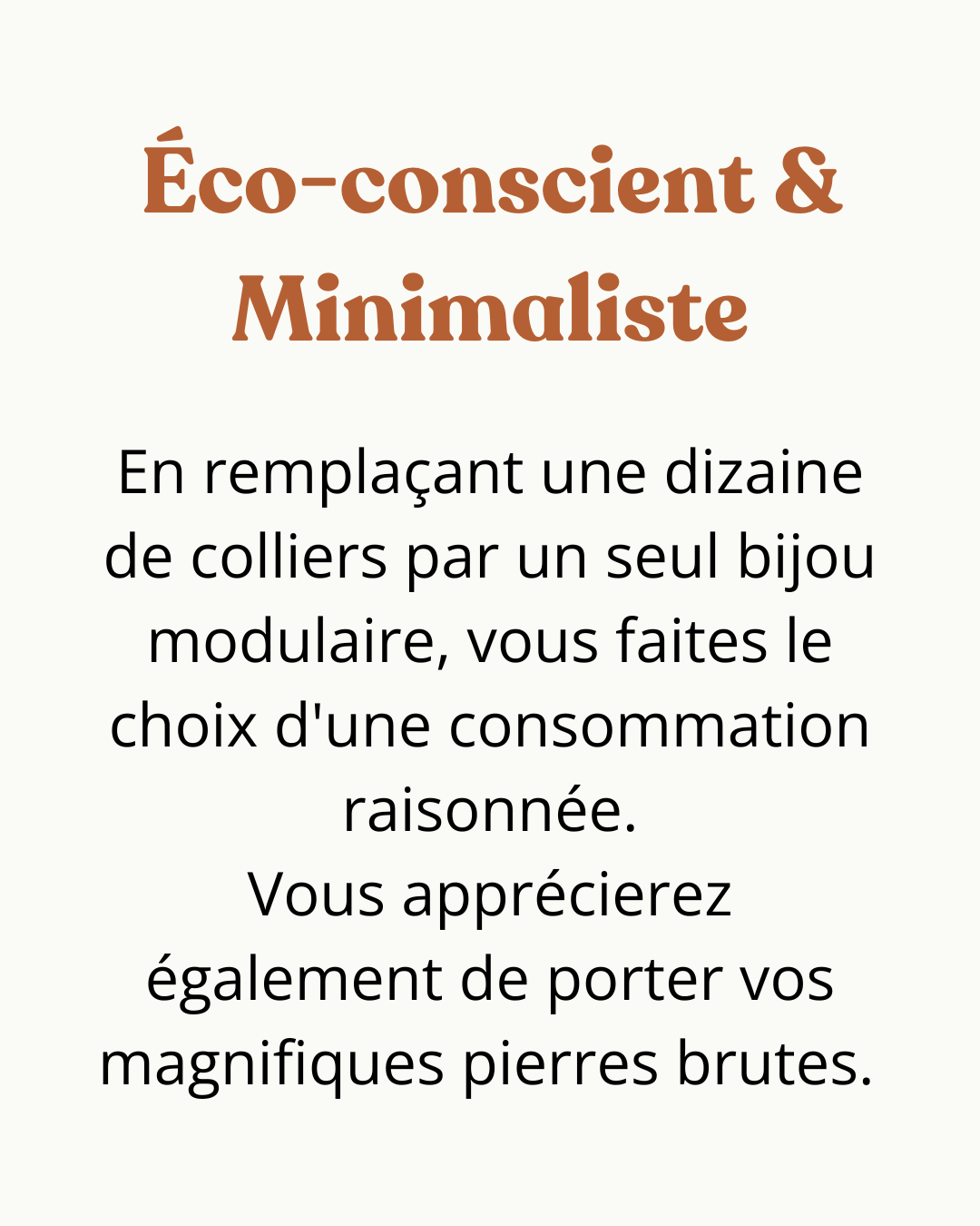 Le collier qui vous permet de porter vos pierres naturelles