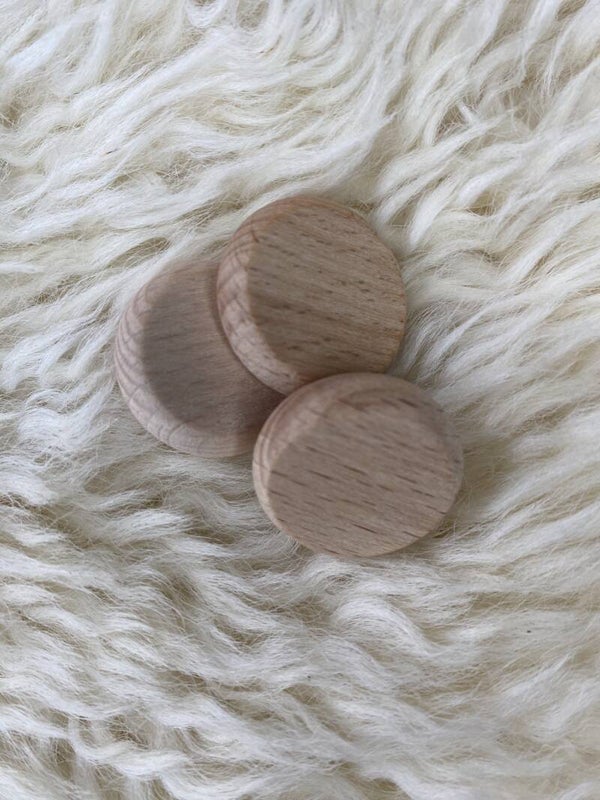 Lot de 3  cabochons en bois