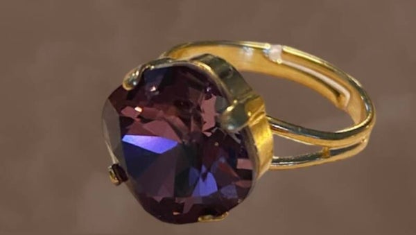 Swarovski Ring Purple