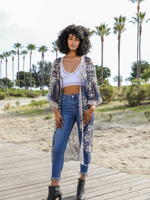 Longline Kimono 🎀 van Katoenkant .