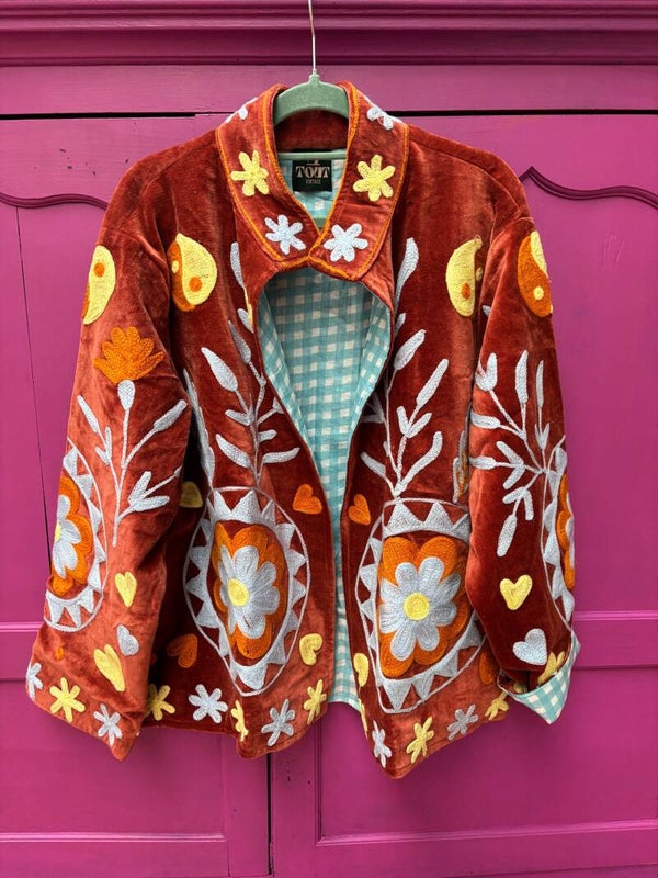 Suzani Jacket Brique