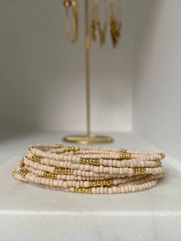Wikkel Armband/ Ketting Ivory