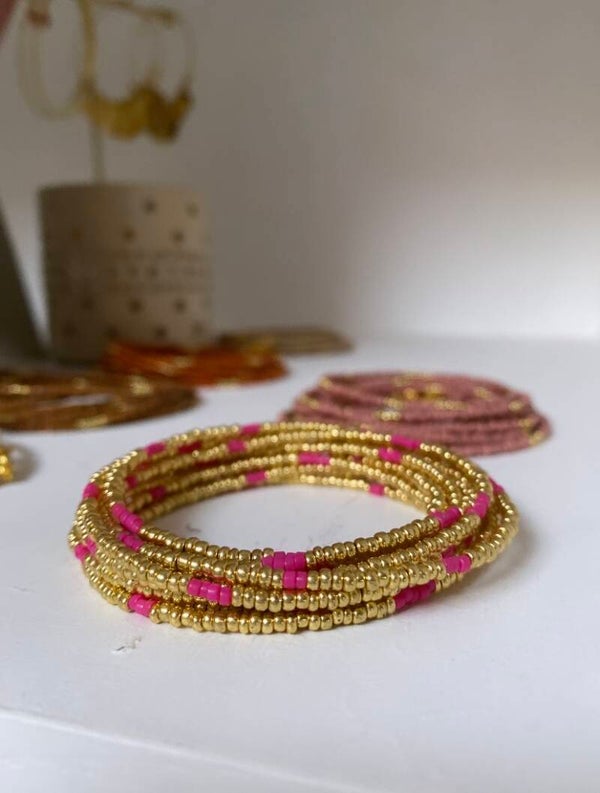 Wikkel Armband / Ketting Gold