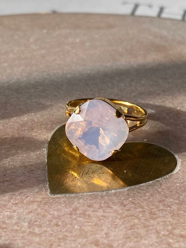 Swarovski Ring Milkey Pink