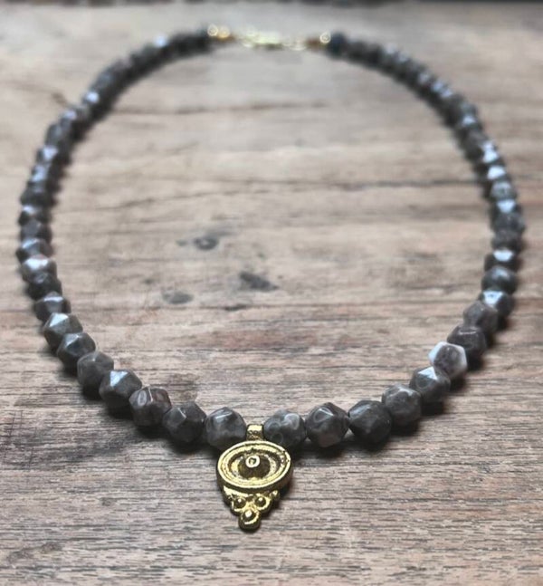 Brown Facet Stone