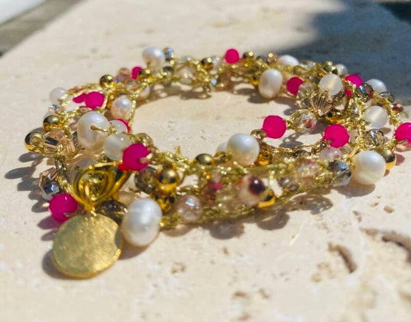 Ketting / Wikkelarmband Rika VERKOCHT