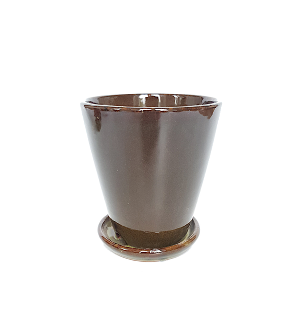 Pot | Keramiek met opvangschoteltje