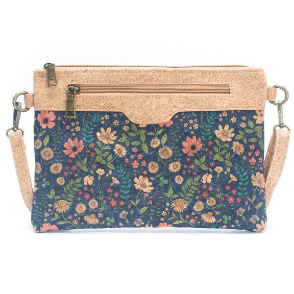 Schoudertas en clutch van kurk